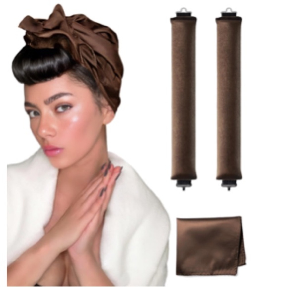 New Classic Heatless Curls Set in Brown